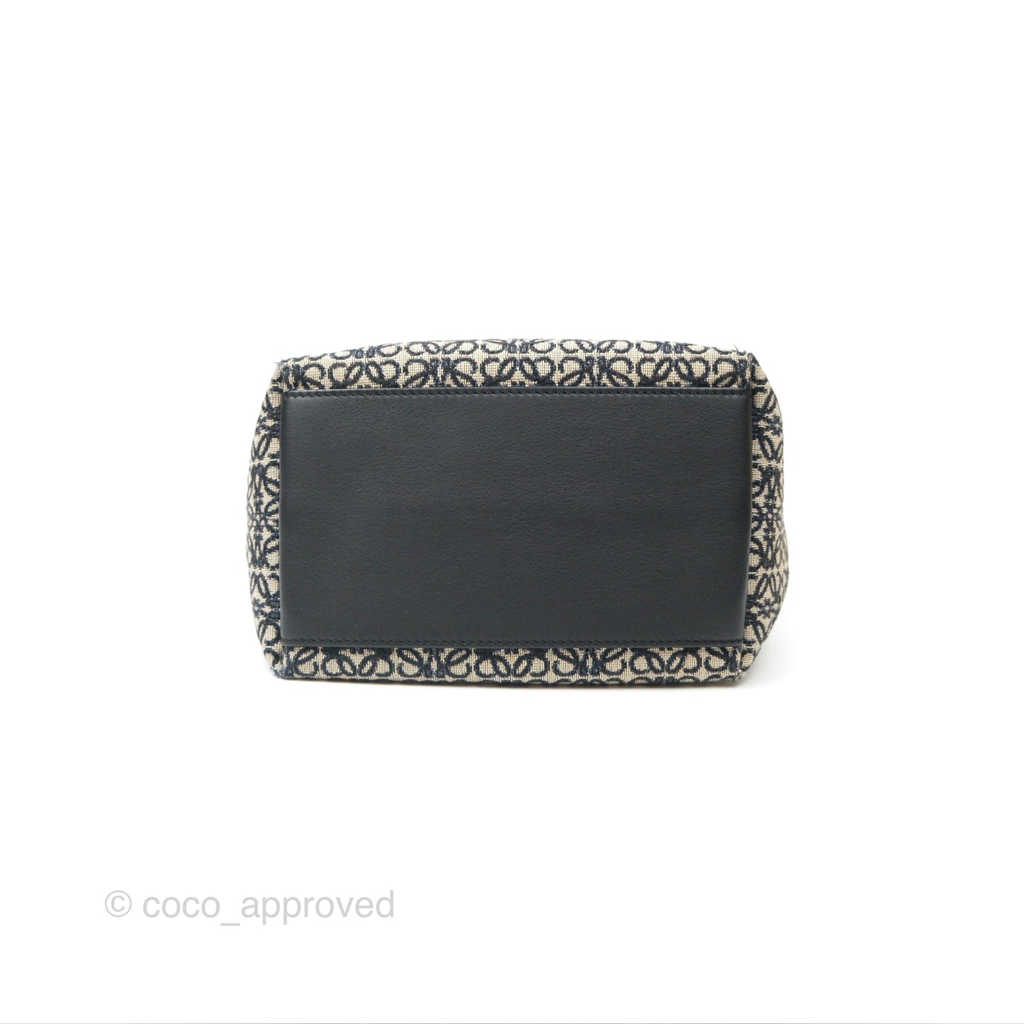 Loewe Small Cubi bag in Anagram Jacquard & Calfskin Navy/Black