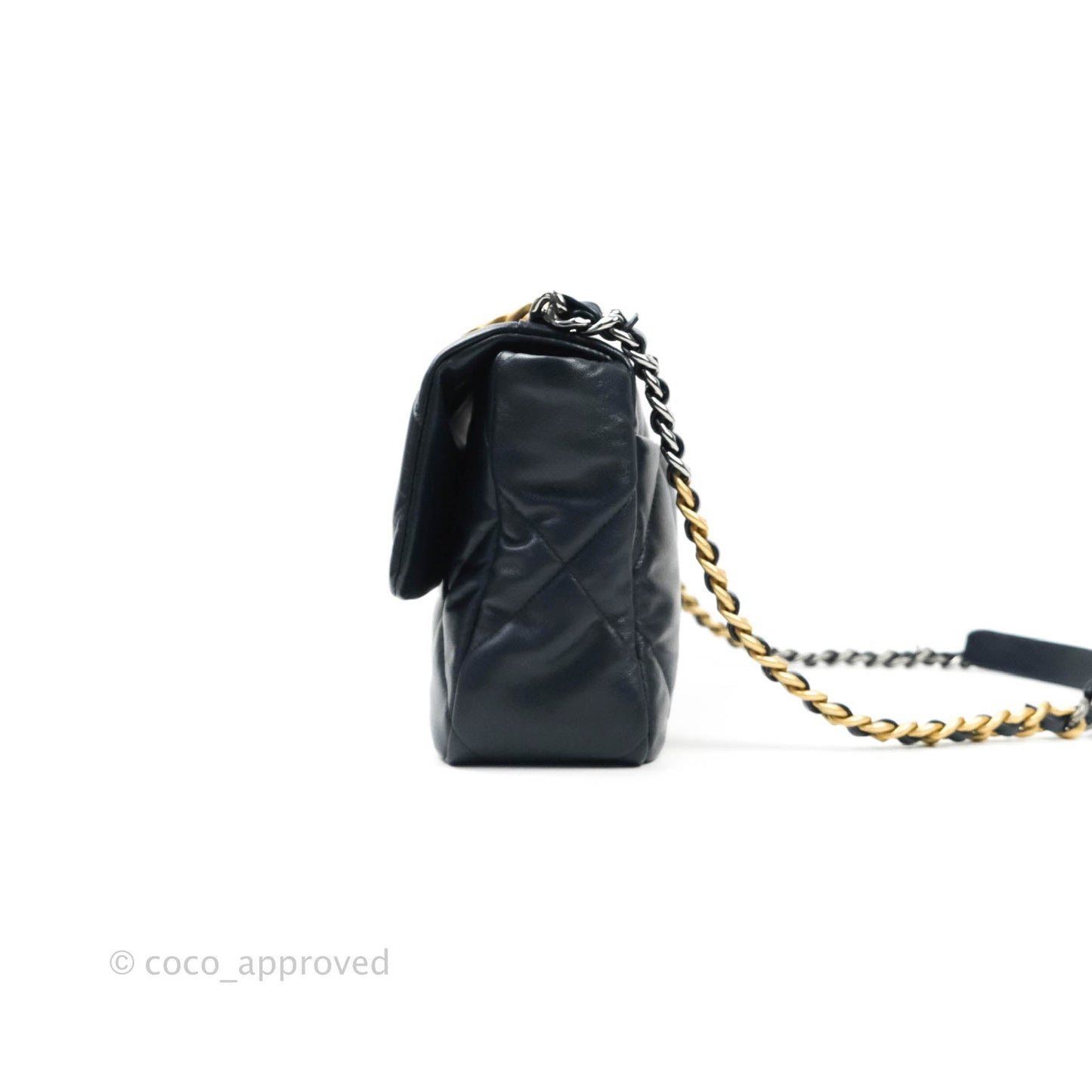 Chanel 19 Medium Navy Mixed Hardware