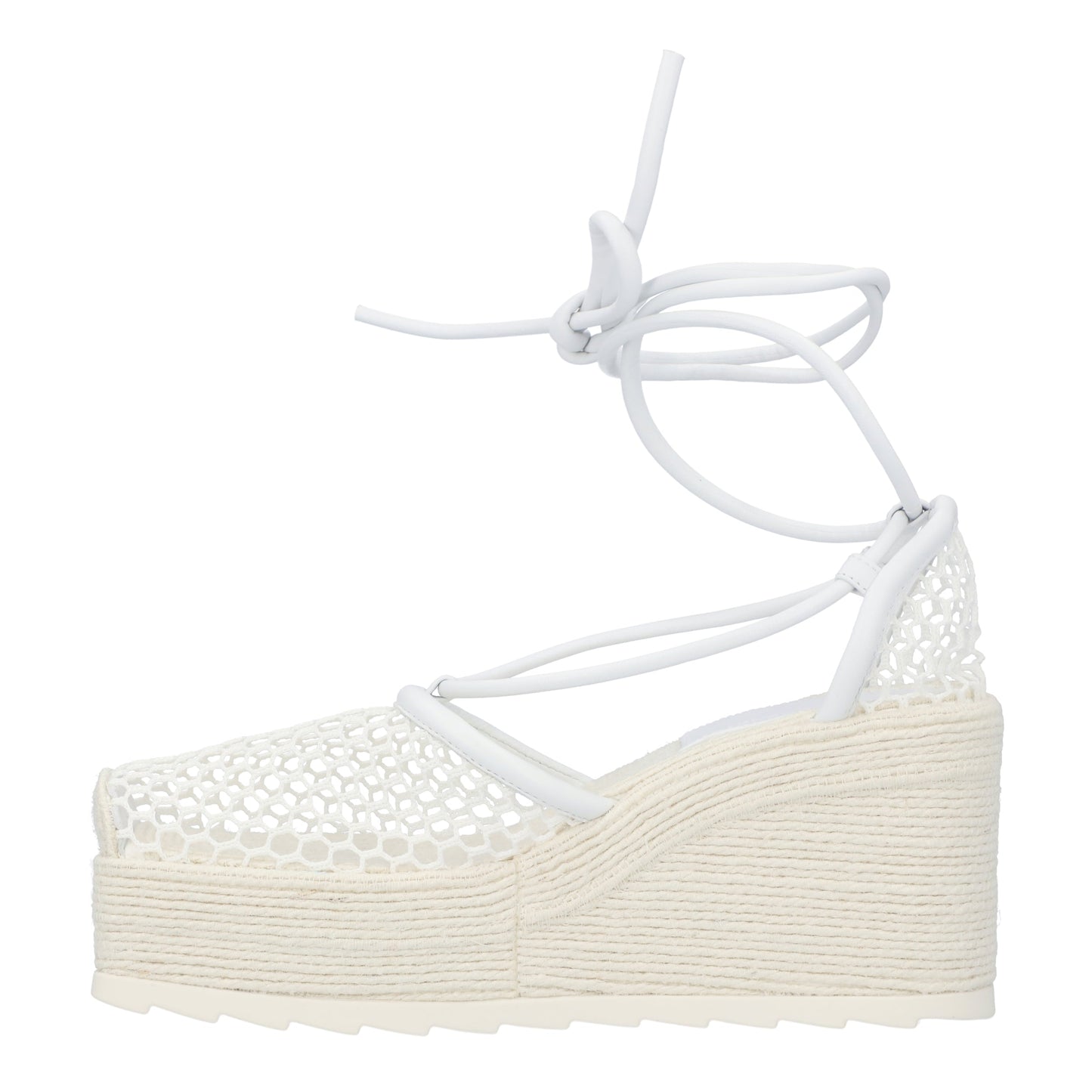 Luxury Bottega Veneta Stretch Espadrille Wedges
