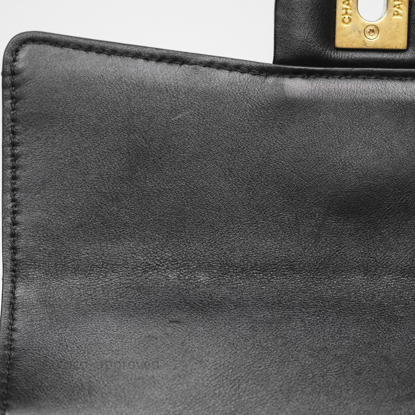Chanel Mini Moon Messenger Bag Black Calfskin Aged Gold Hardware