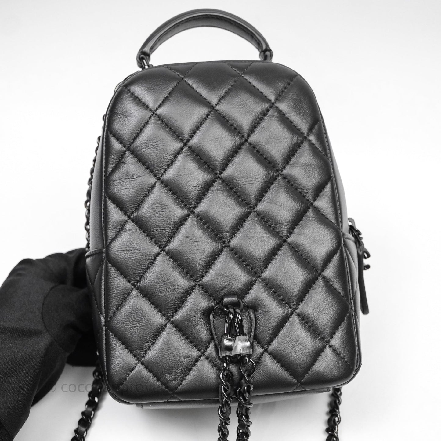 Chanel Classic Mini Backpack So Black Lambskin