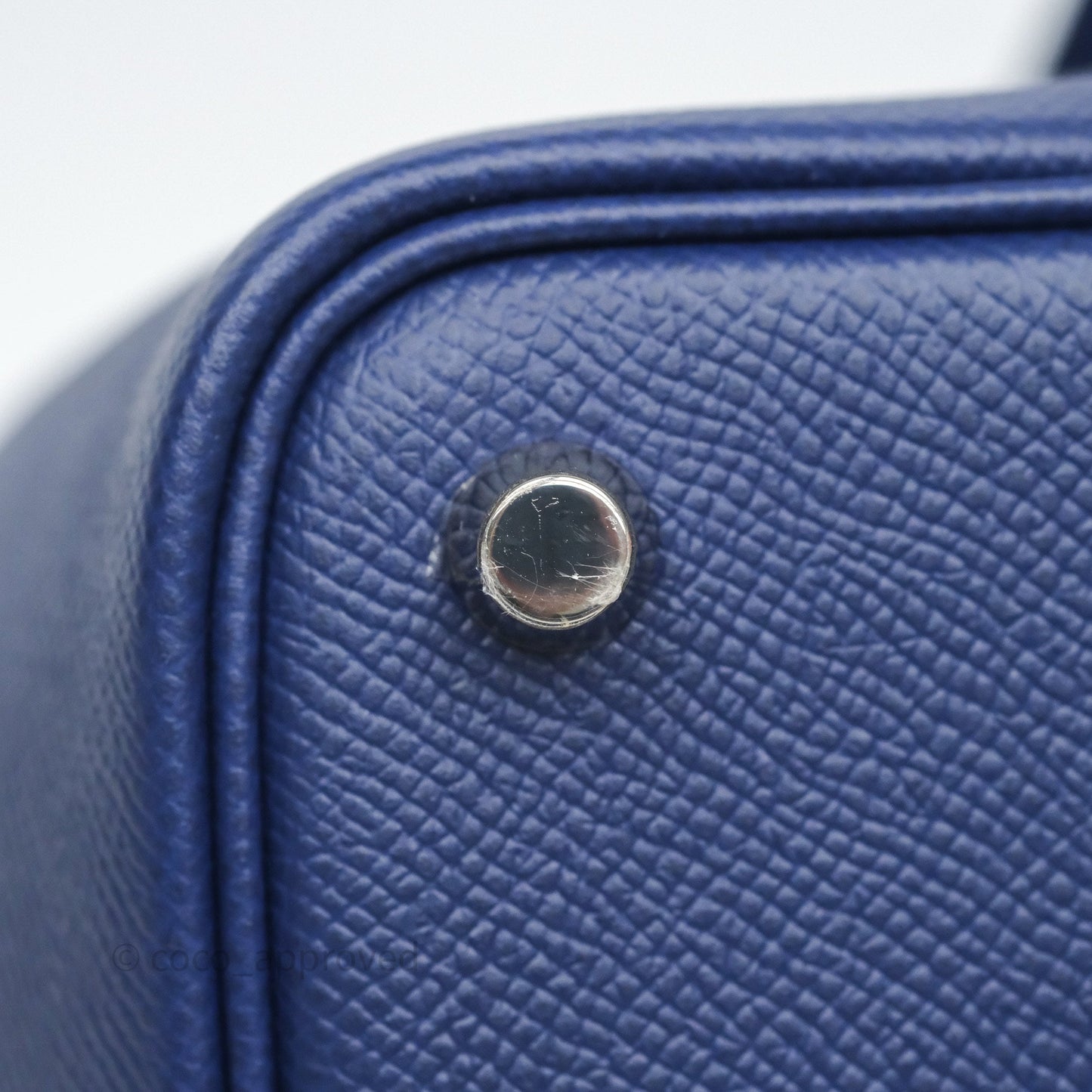 Hermès Tressage De Cuir Picotin Lock 18 Bleu Encre/Brique/Black Epsom