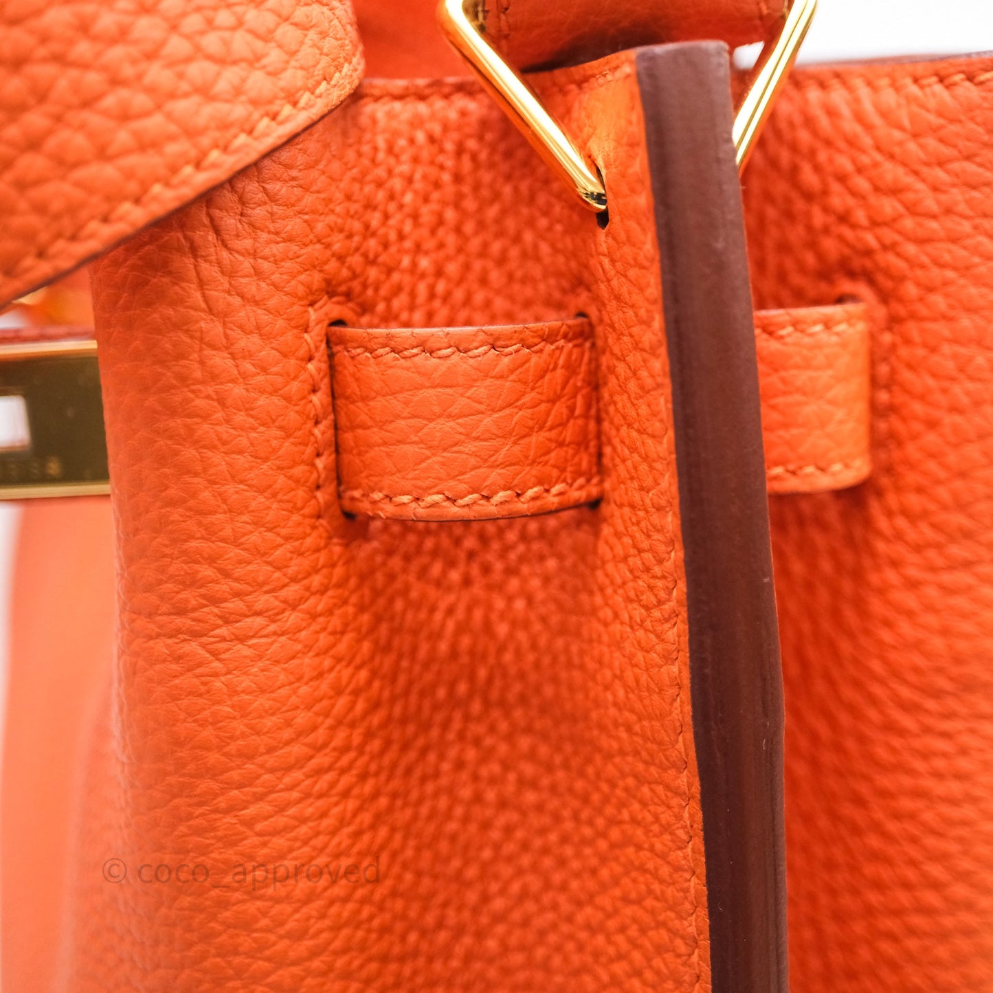 Hermes Kelly So Orange Togo Gold Hardware