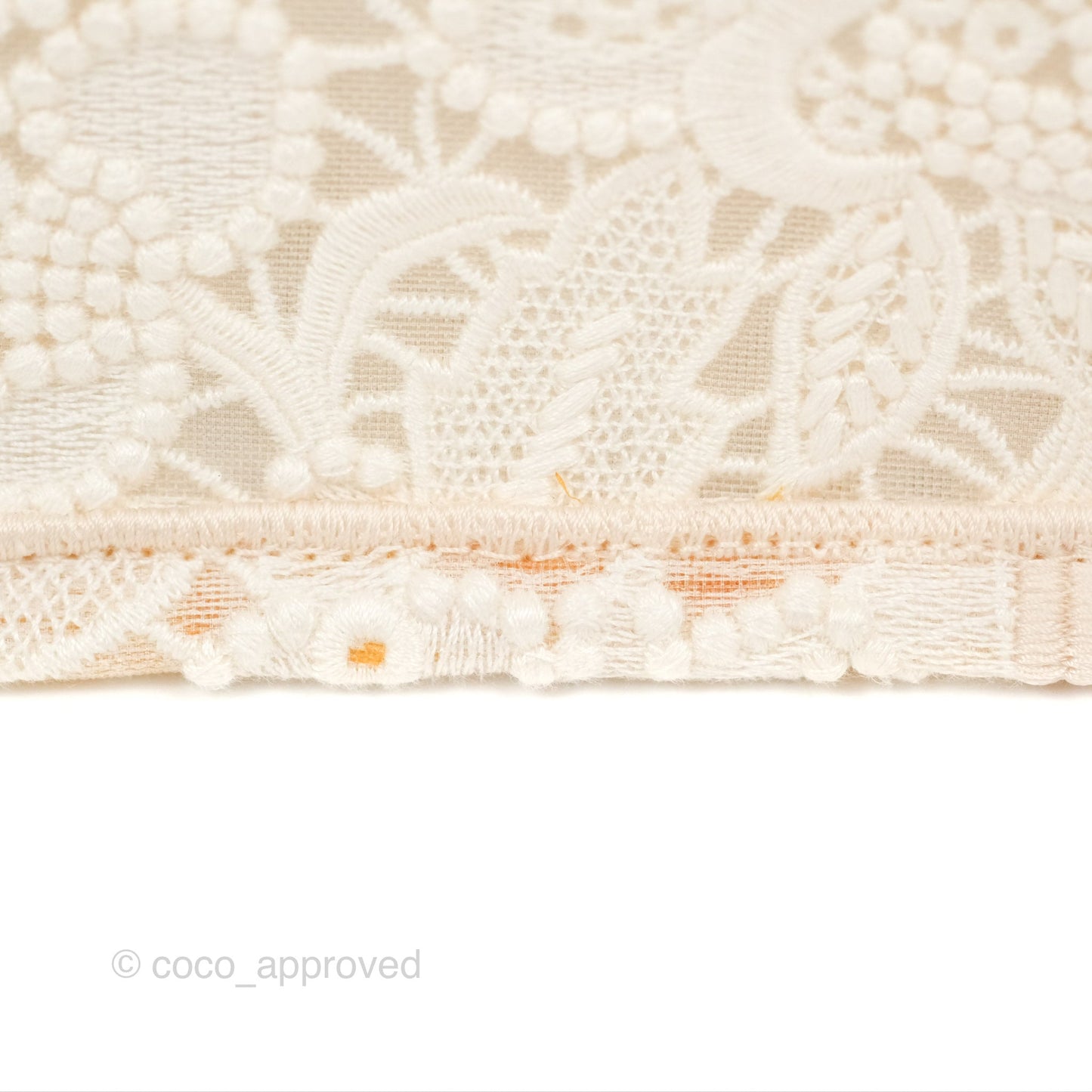 Dior Small Book Tote Natural Macramé-Effect Embroidery