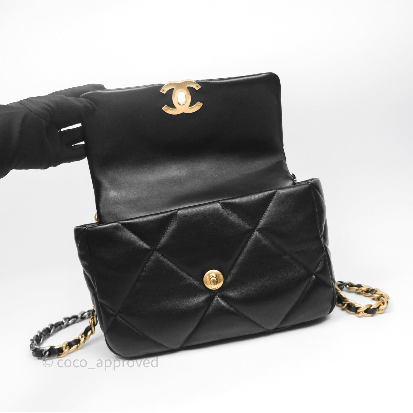 Chanel 19 Small Black Mixed Hardware
