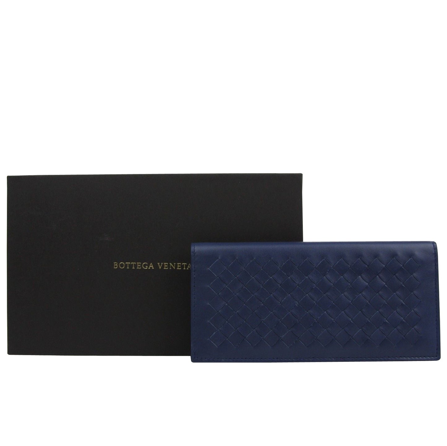 Luxury Bottega Veneta Men's Intercciaco Leather Long Bifold Wallet