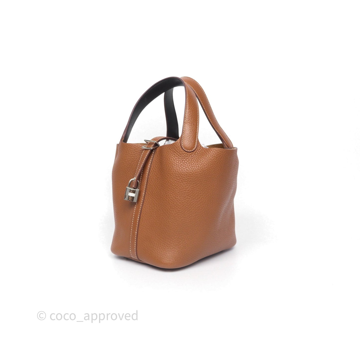 Hermès Picotin Lock 18 Gold 37 Clemence/ Ebene 46 Swift Palladium Hardware
