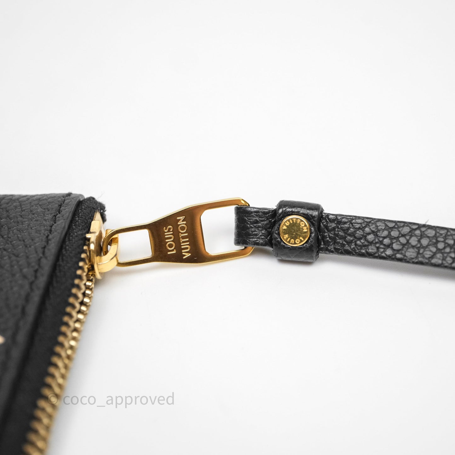 Louis Vuitton Key Pouch Black Monogram Canvas