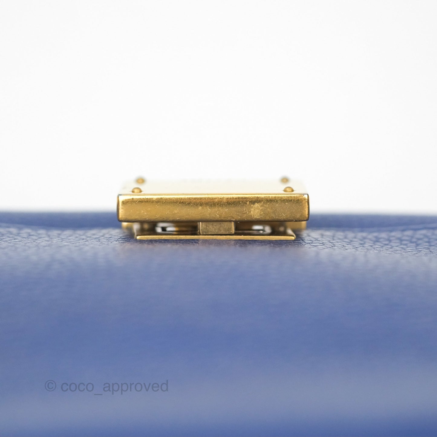 Celine Small Sleek Trapeze Blue Calfskin