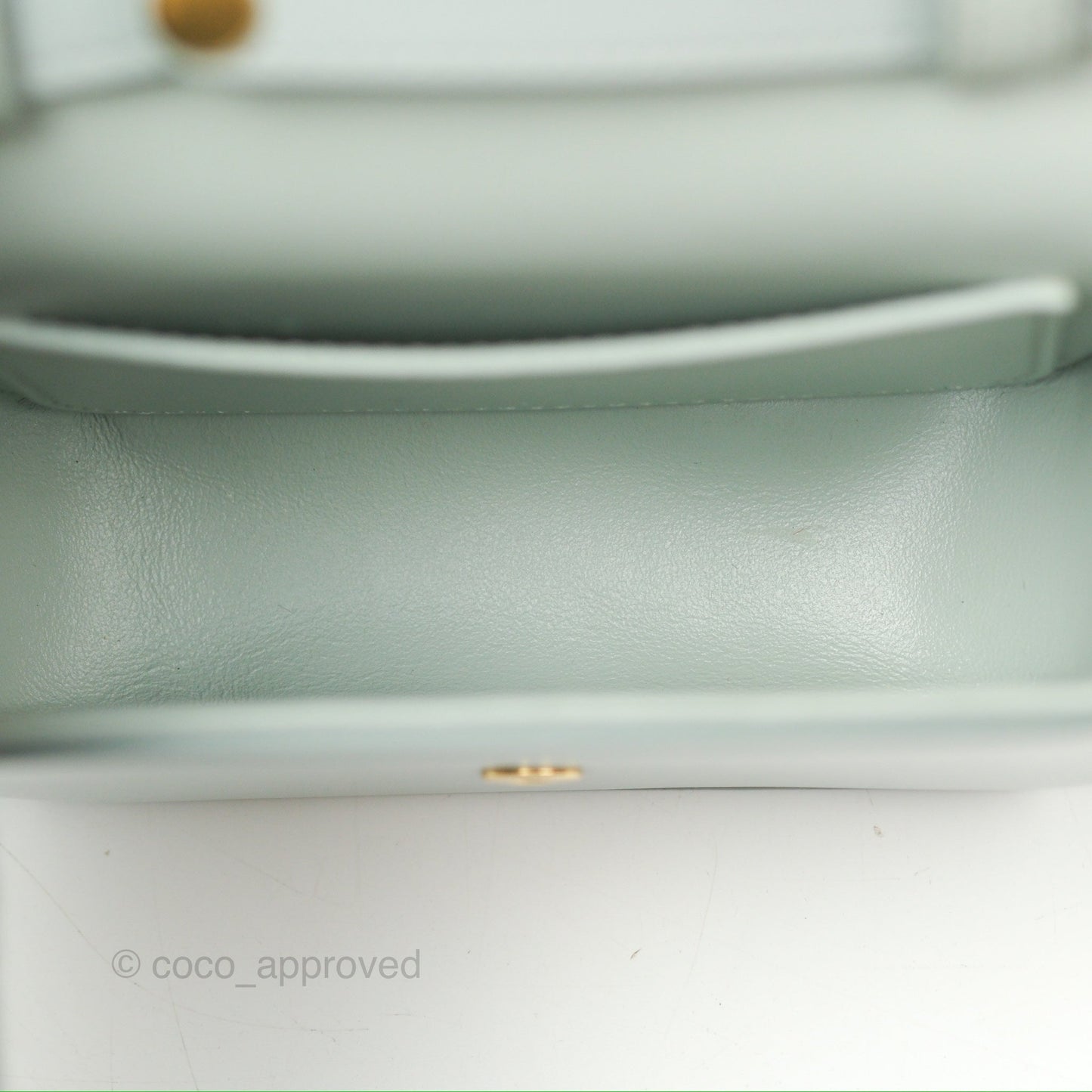 Celine Mini Claude Triomphe Bag Shiny Calfskin Soft Blue