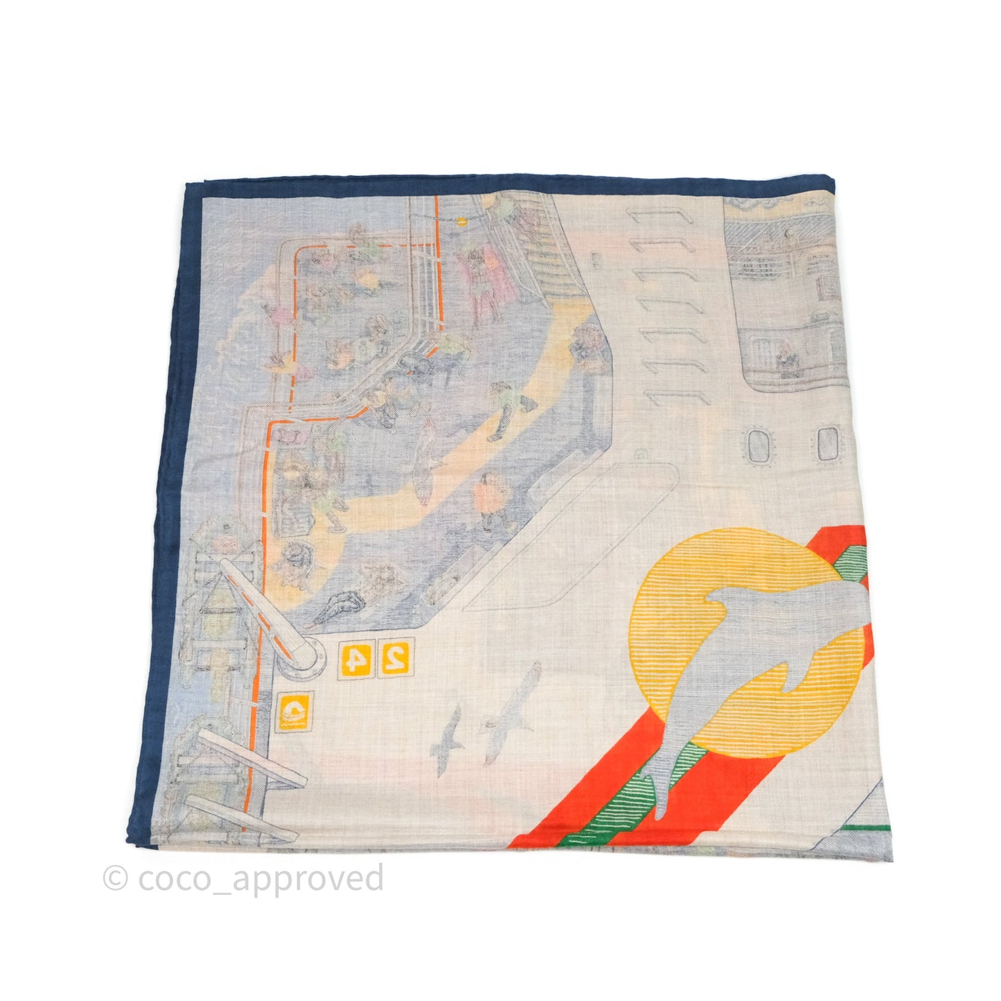 Hermès Ferry Tales Scarf 100 Cashmere/ Silk