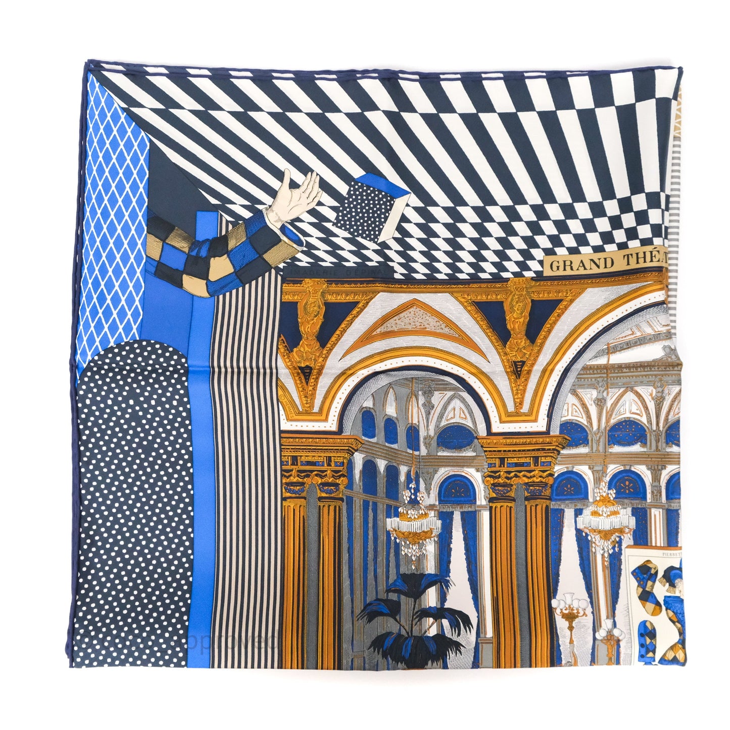 Hermes Grand Theatre Nouveau Silk Scarf 90