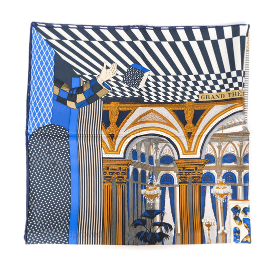 Hermes Grand Theatre Nouveau Silk Scarf 90