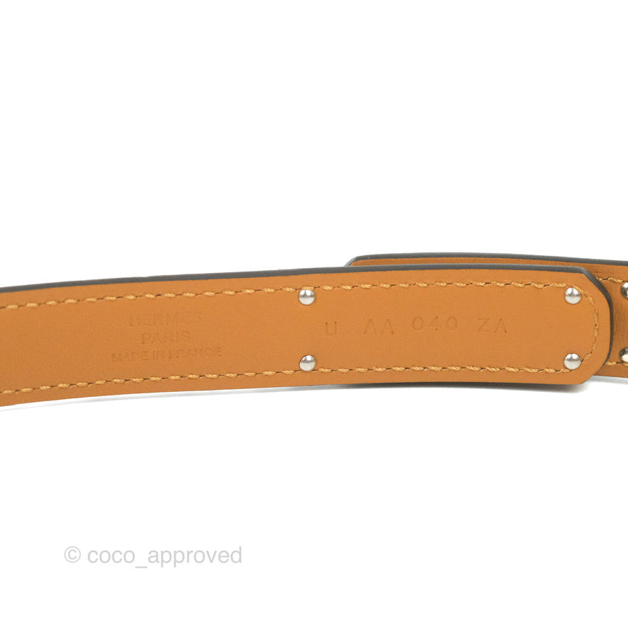 Hermès Kelly Buckle Belt Gold Epsom Palladium Hardware