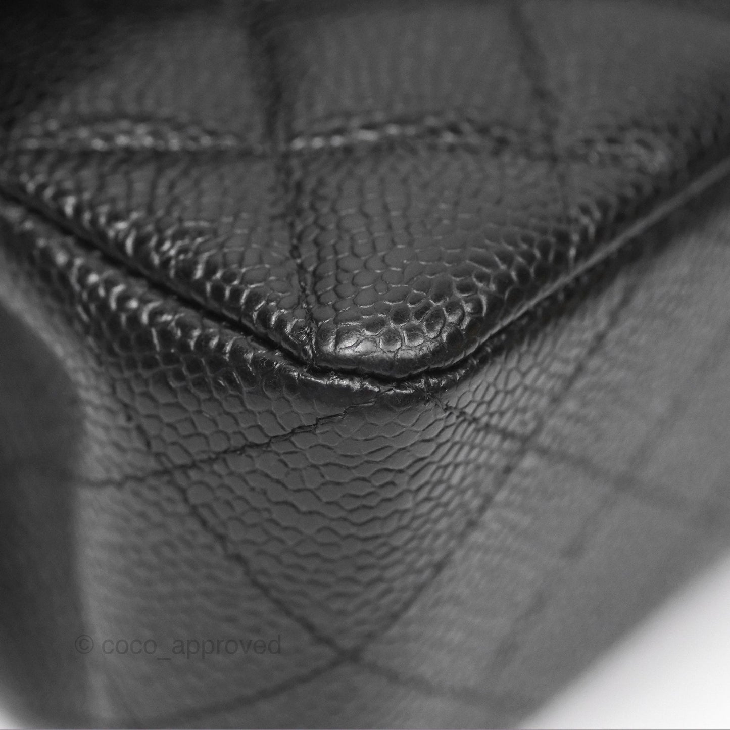 Chanel Small Classic Flap Quilted Black Caviar Gold Hardware
