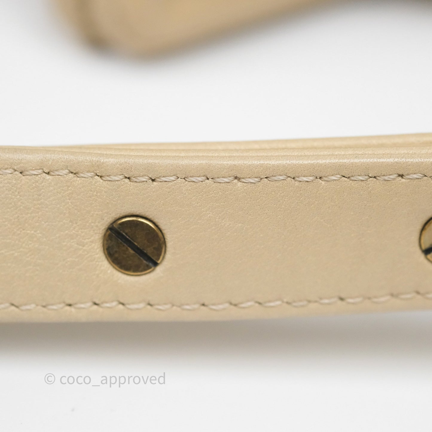 Chanel Small Boy Stingray Beige Antique Gold Hardware