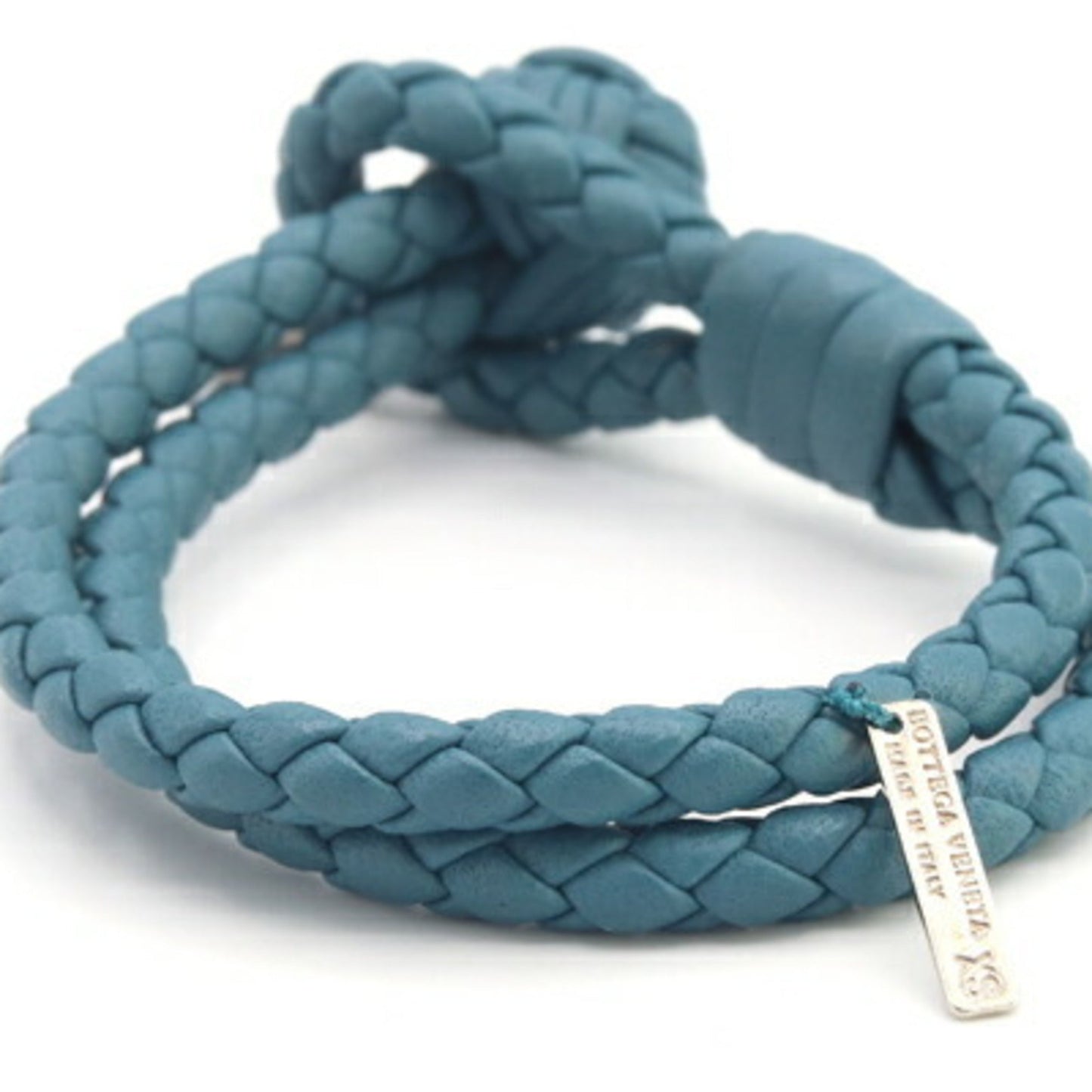 Luxury Bottega Veneta blue  Leather Charm Bracelet ()