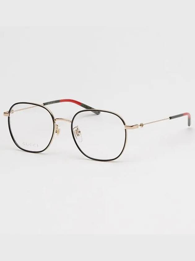 Luxury Gucci Trending 2025 Eyewear Square Metal Eyeglasses Shiny Black