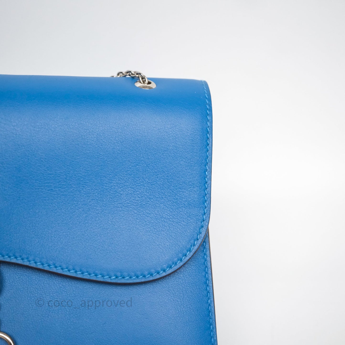 Hermès Catenina Bleu de Galice S7 Swift Palladium Hardware
