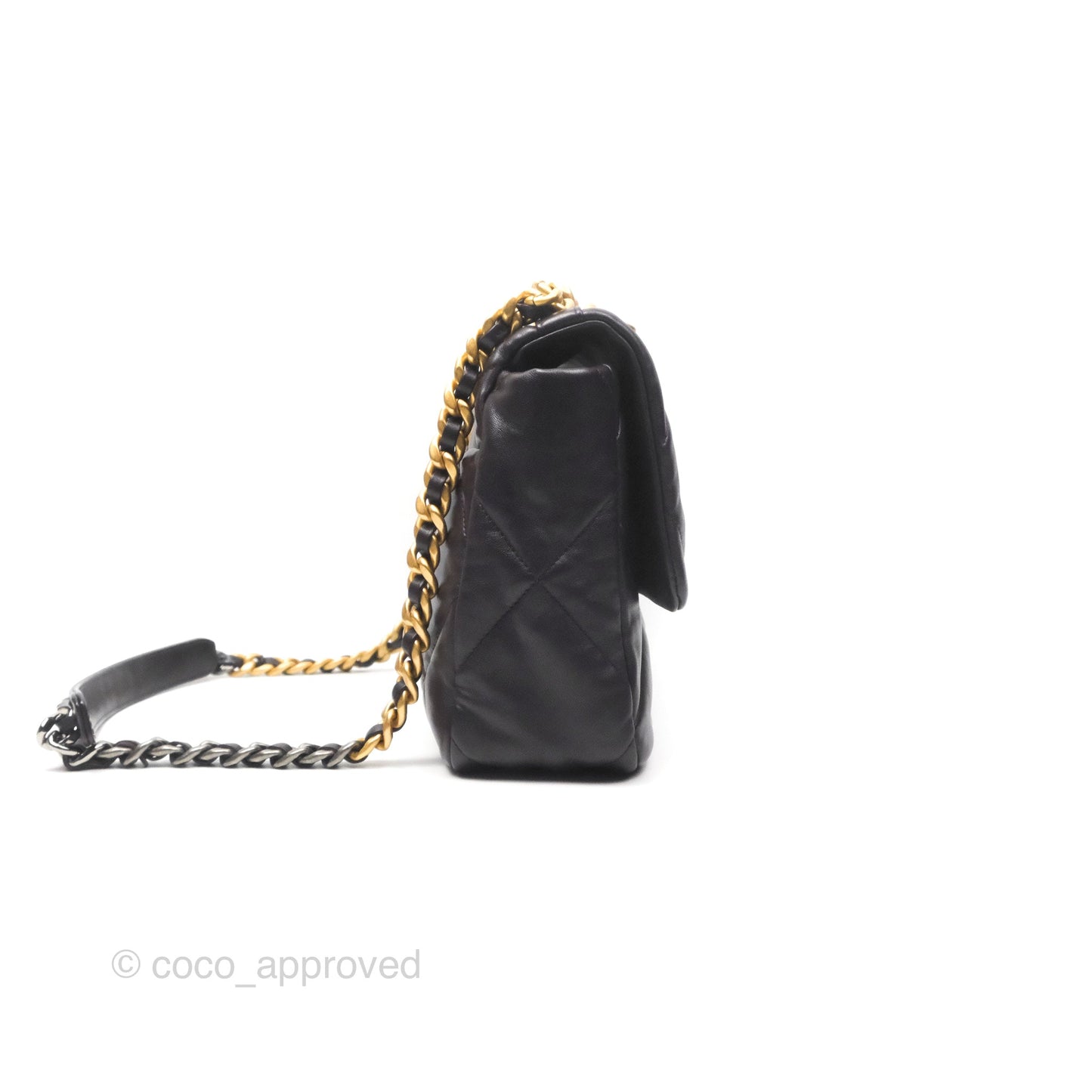 Chanel 19 Medium Dark Brown Mixed Hardware