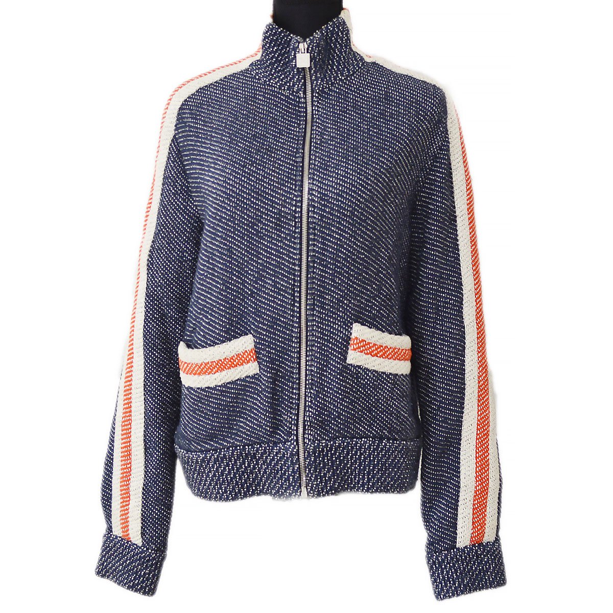 Luxury Chanel 2002 Sports knitted zipped jacket #44