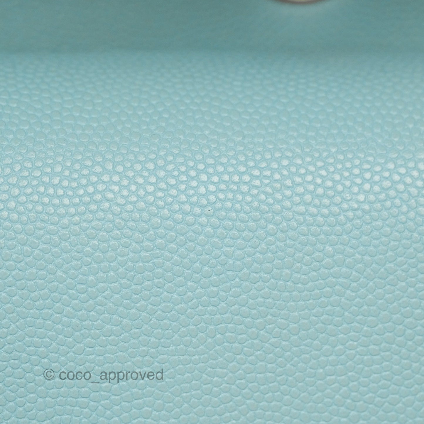 Chanel Small S/M Classic Flap Quilted Tiffany Blue Caviar Gold Hardware