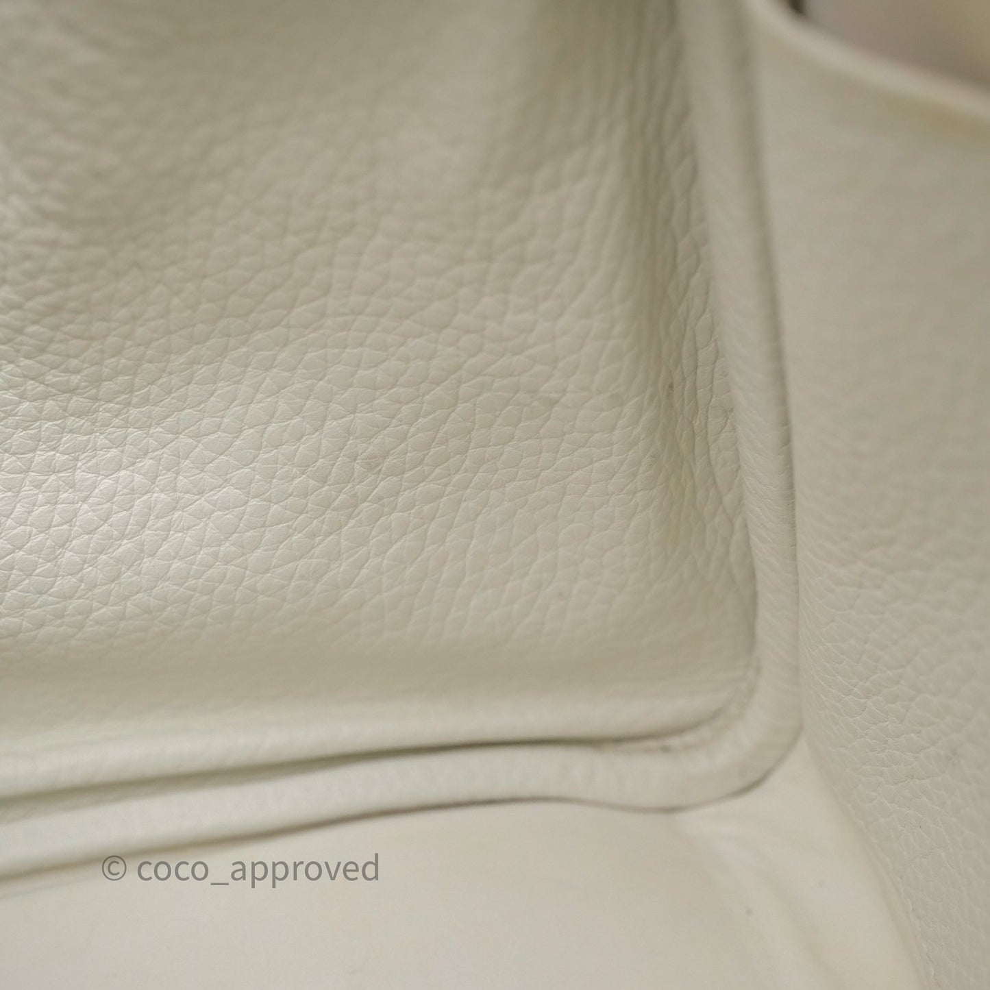 Hermès Lindy 30 White Clemence Palladium Hardware