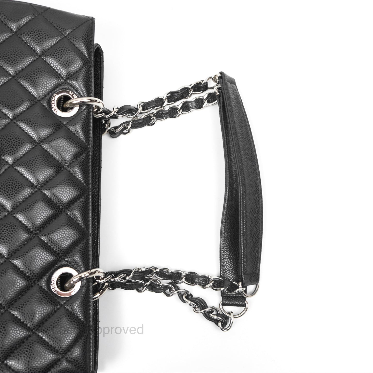 Chanel GST Black Caviar Silver Hardware
