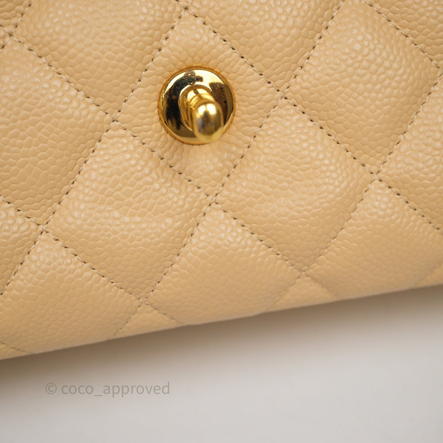Chanel Jumbo Double Flap Beige Caviar Gold Hardware⁣⁣