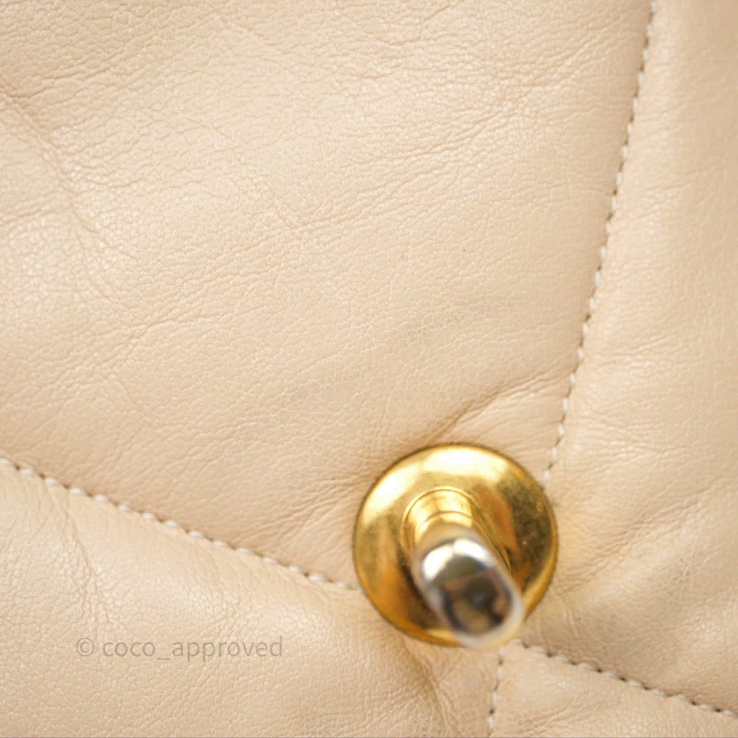 Chanel 19 Small Beige Mixed Hardware