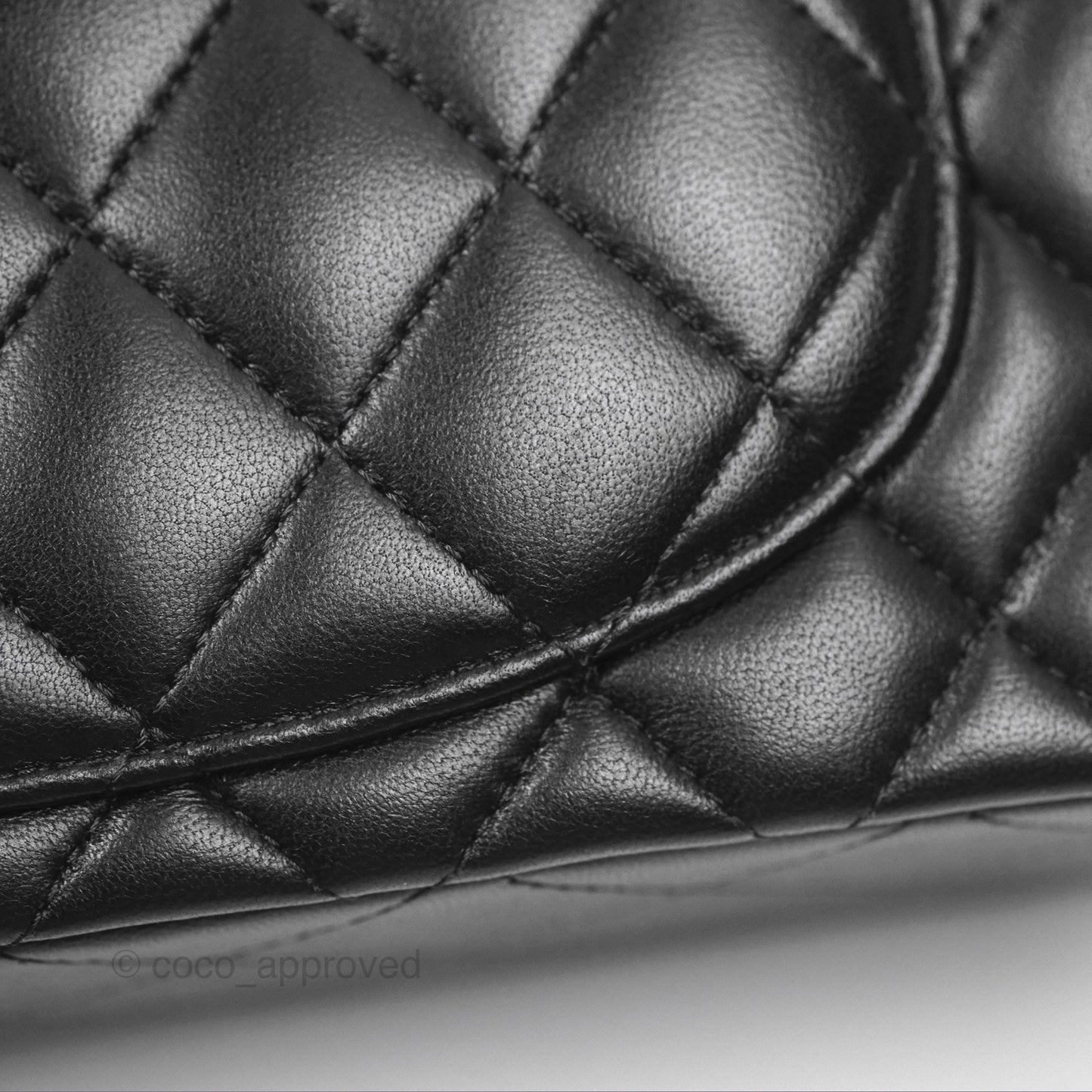 Chanel Small Classic Flap Quilted Black Lambskin Gold Hardware