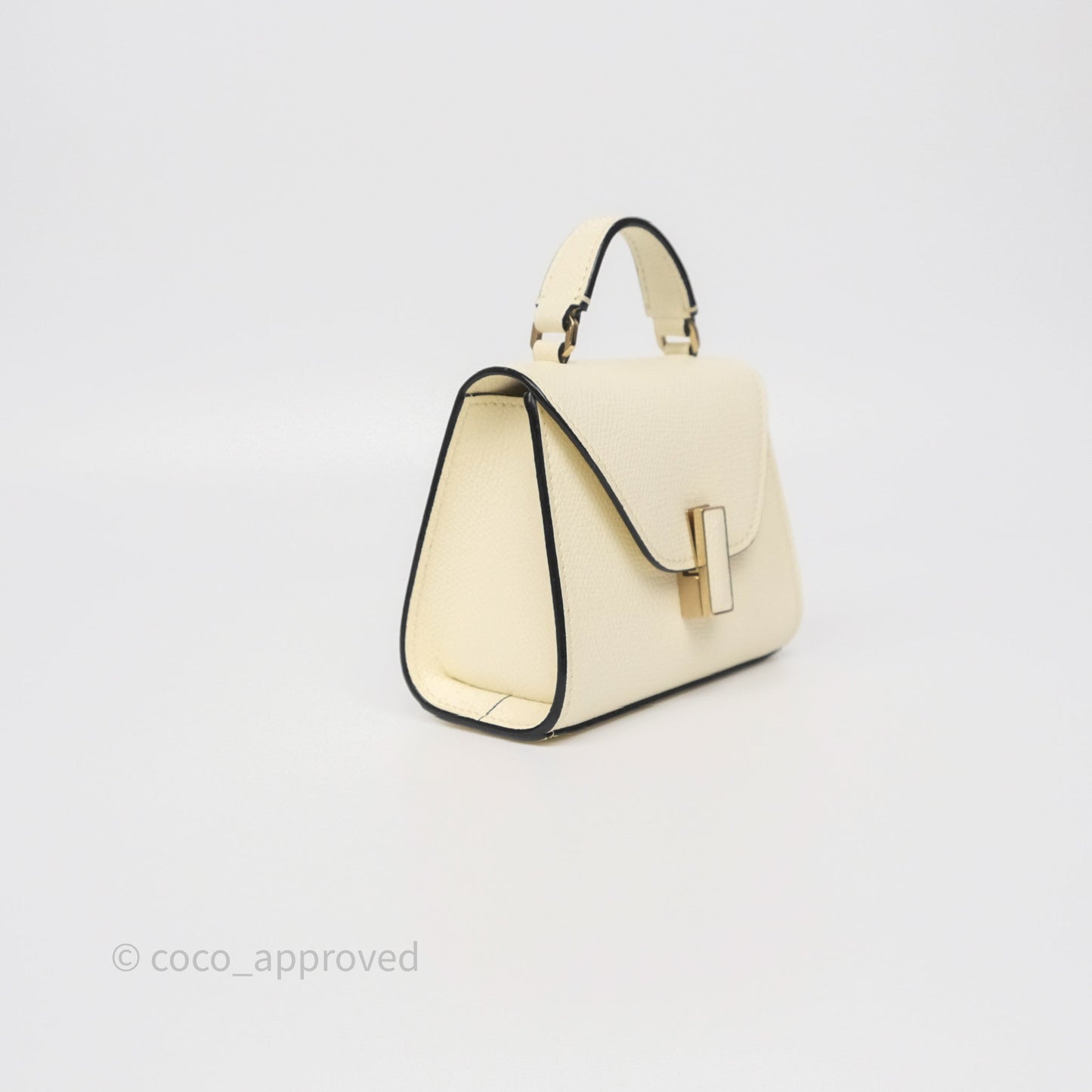 Valextra Iside Belt Bag Pergamena White Calfskin