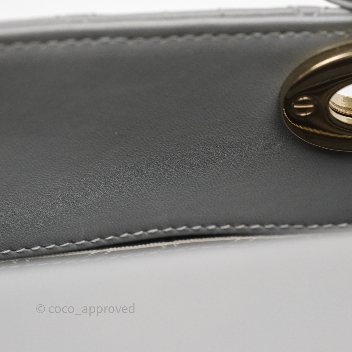 Dior Lady Dior My ABCDior Grey Lambskin Cannage
