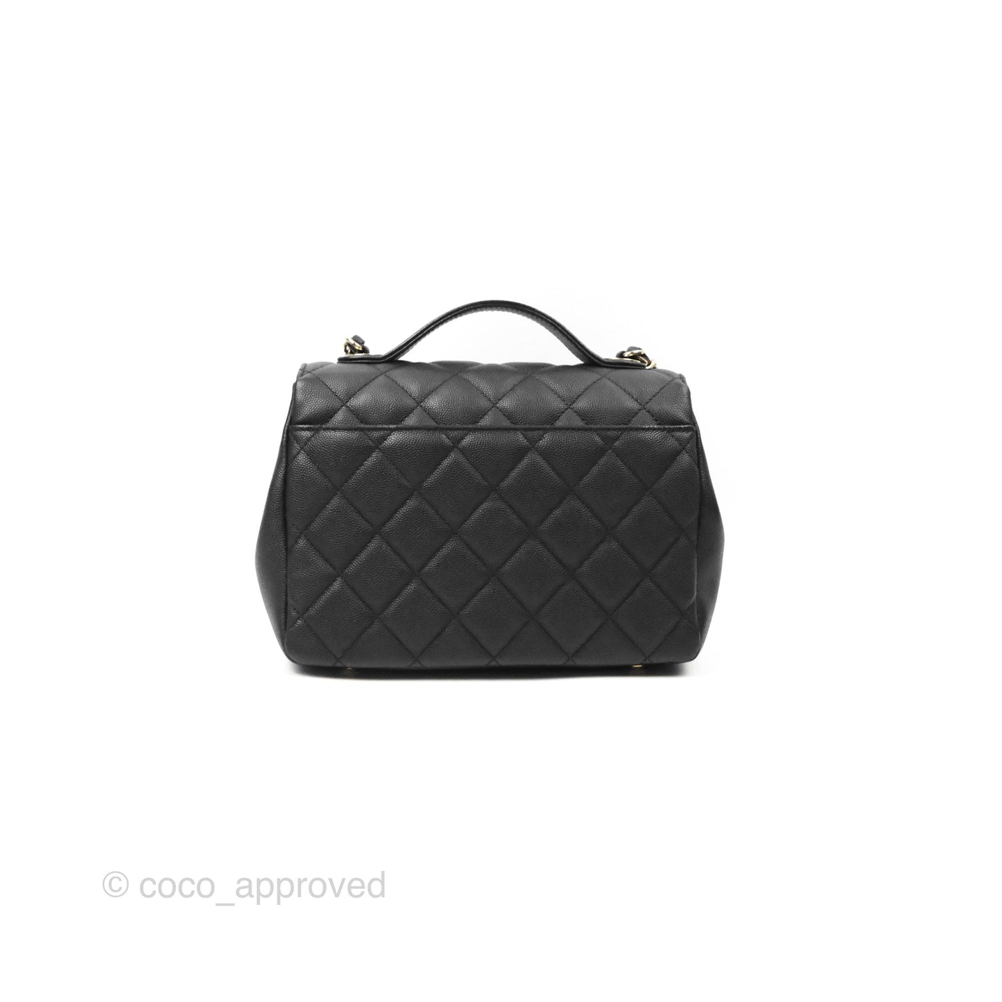 Chanel Quilted Medium Business Affinity Flap Black Caviar Gold Hardware
