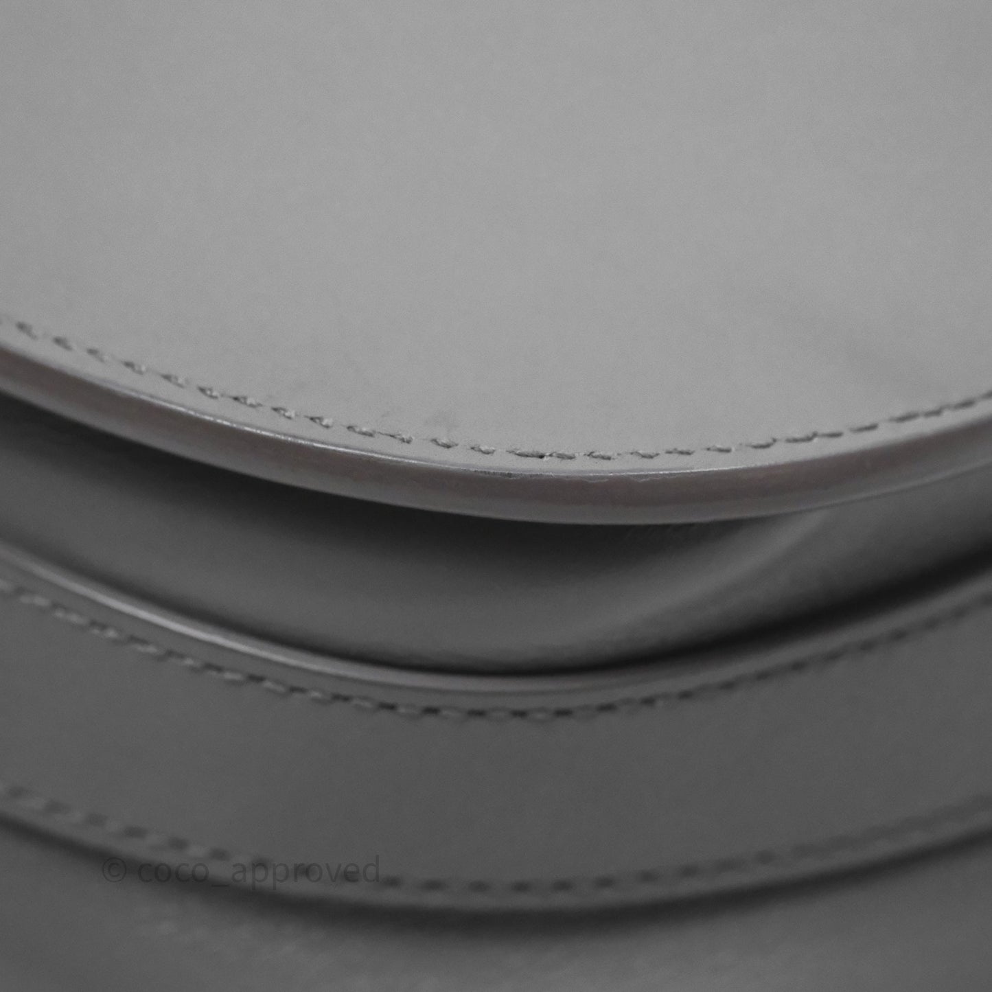 Christian Dior Medium Bobby Flap Grey Box Calfskin