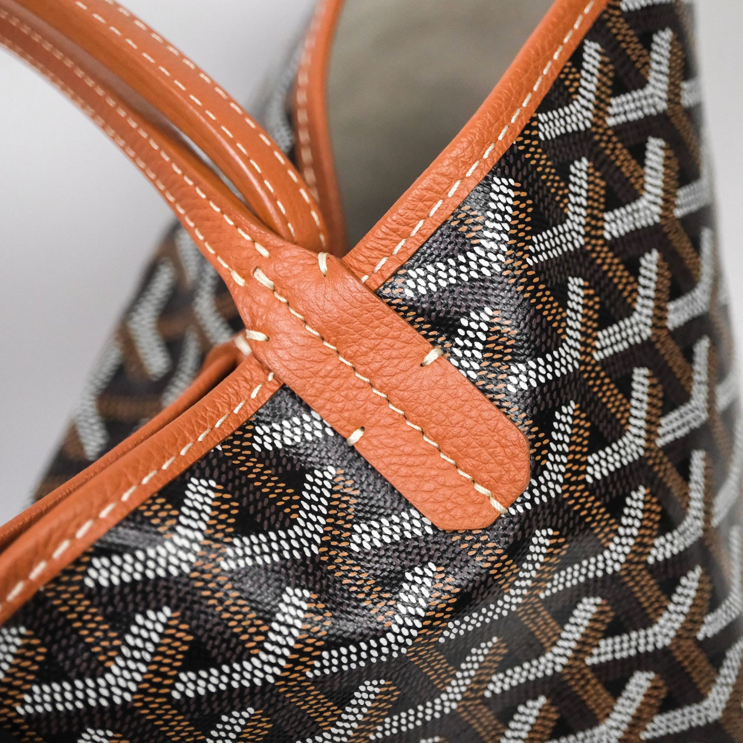 Goyard Saint Louis Tote Bag GM Black/Tan
