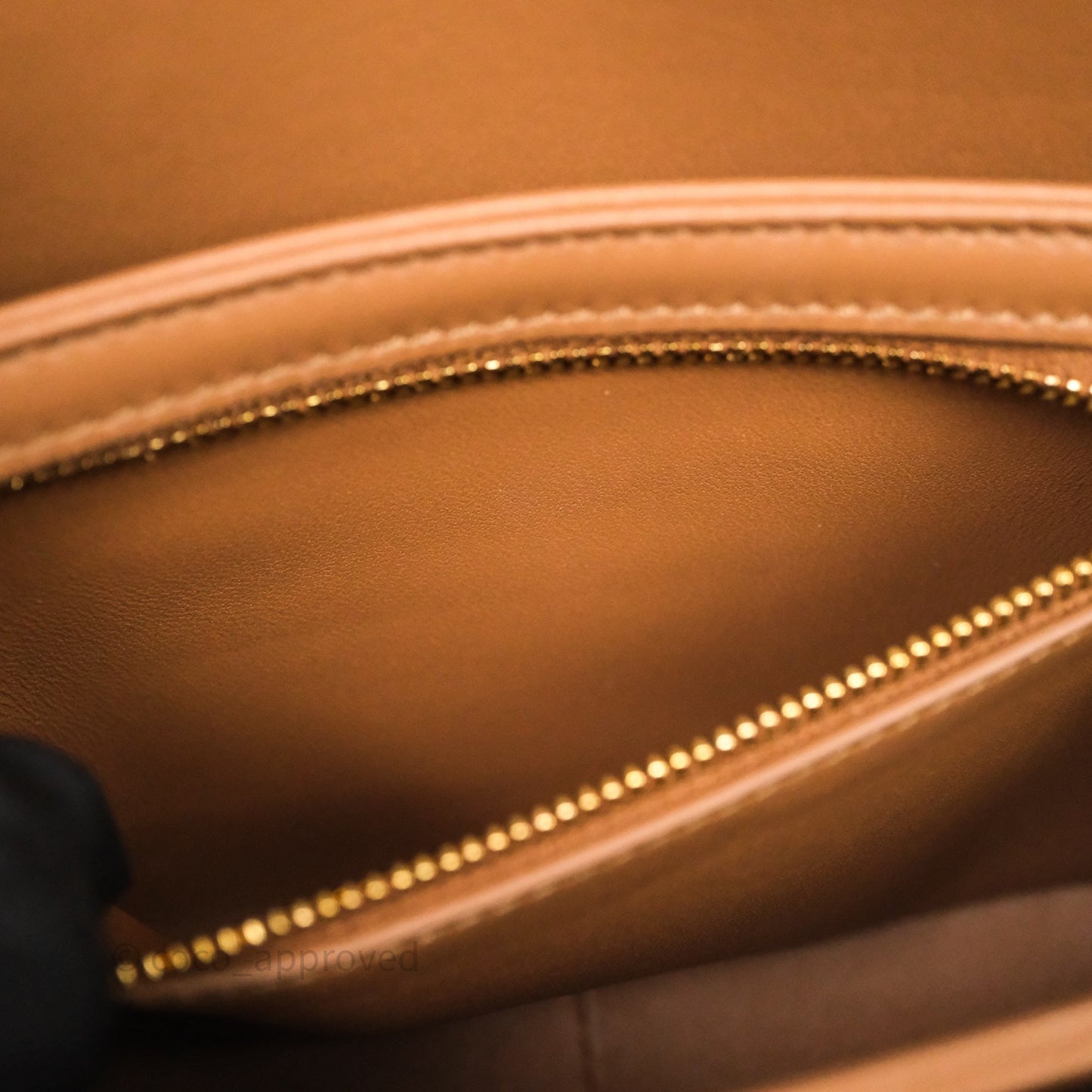 Celine Teen Triomphe Bag Shiny Calfskin Brown