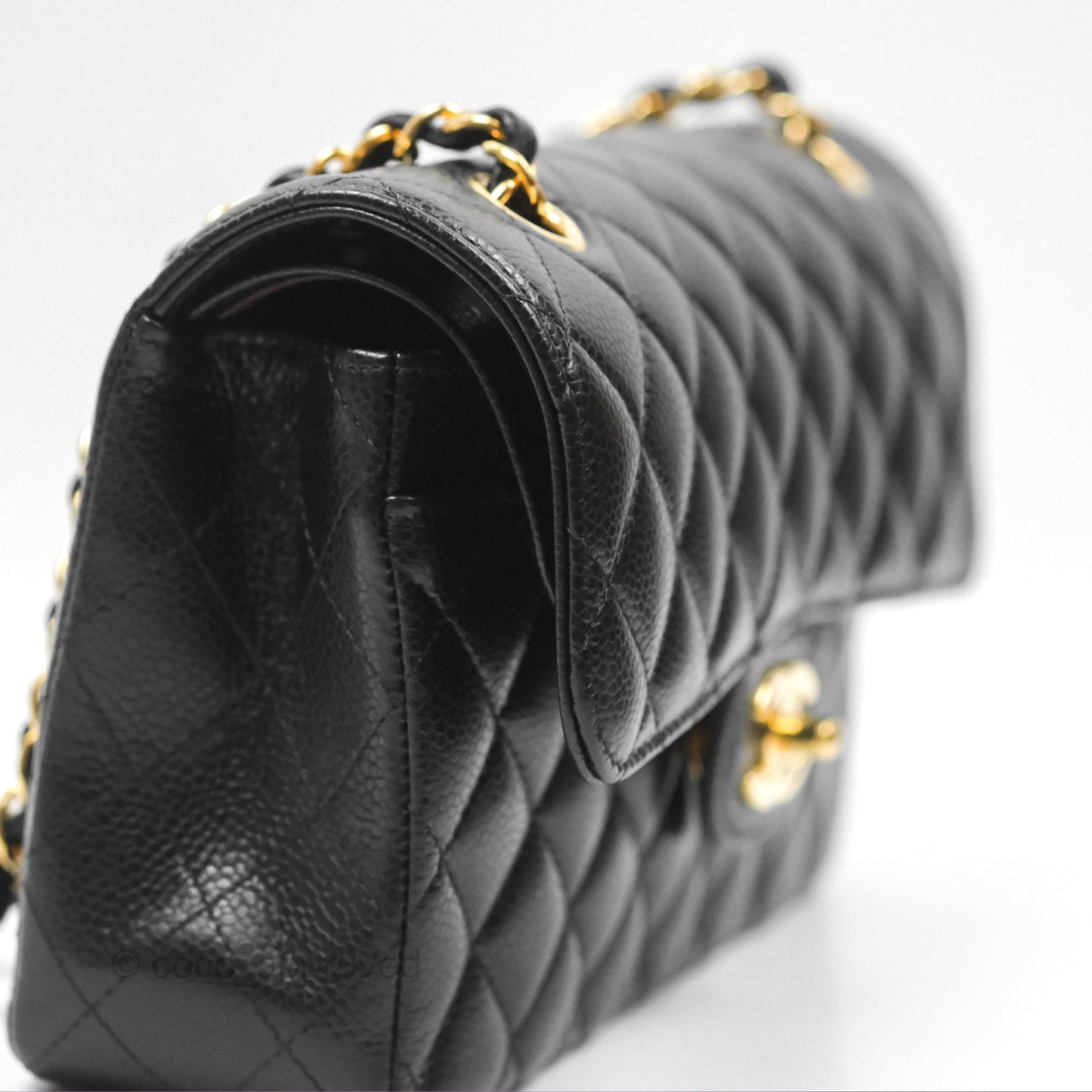 Chanel Small Classic Quilted Flap Black Caviar Gold Hardware