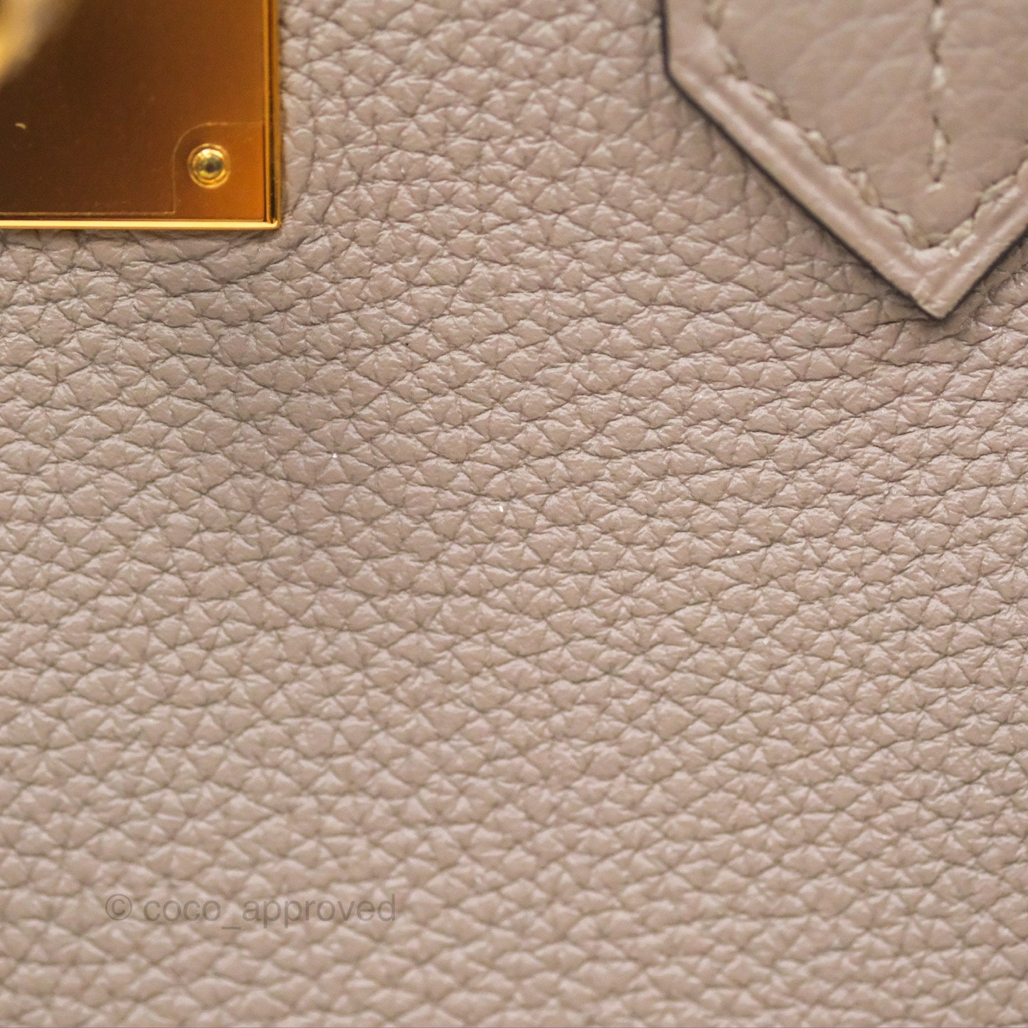 Hermès Birkin 30 Retourne Gris Asphalt M8 Togo Gold Hardware