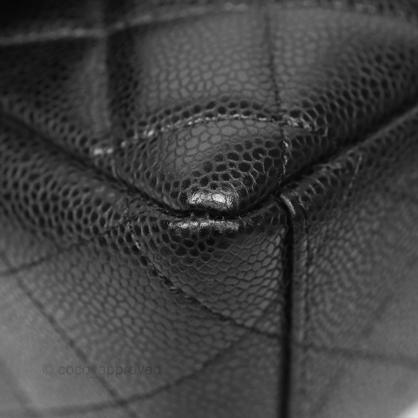 Chanel Maxi Single Flap Quilted Black Caviar Silver Hardware