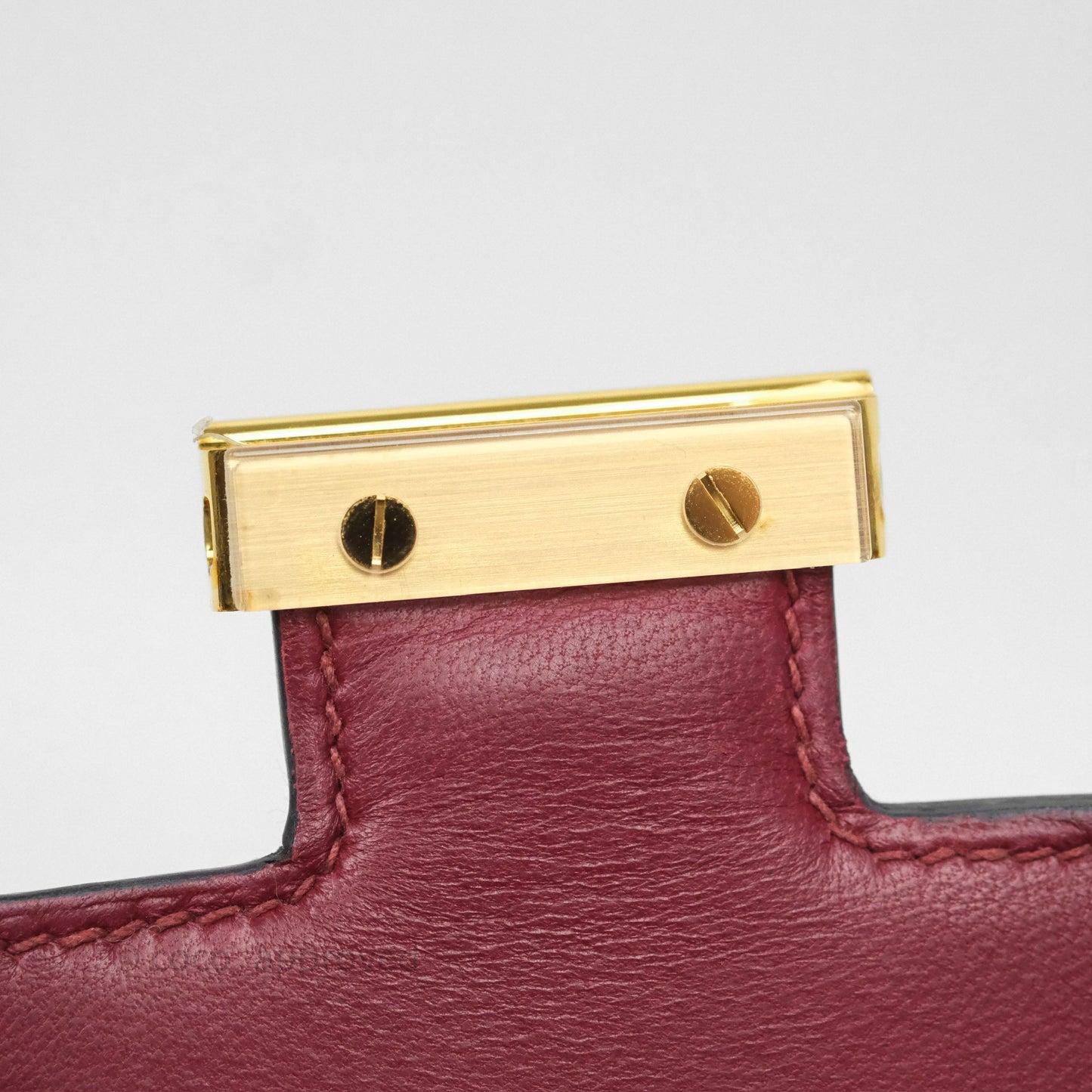 Hermès Constance Mini 18cm Rouge Grenat K1 Epsom Gold Hardware
