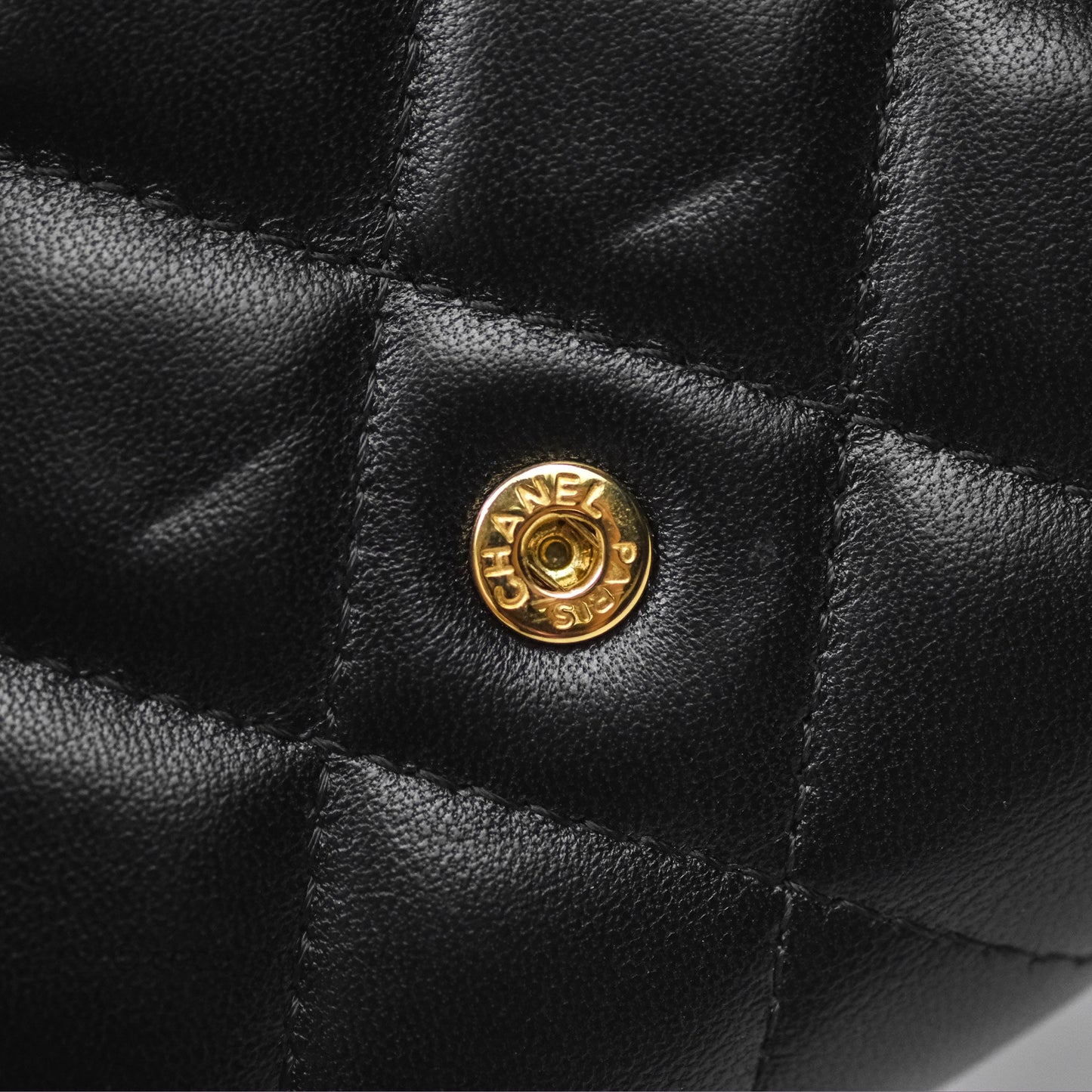 Chanel Classic Short Flap Wallet Black Lambskin Gold Hardware