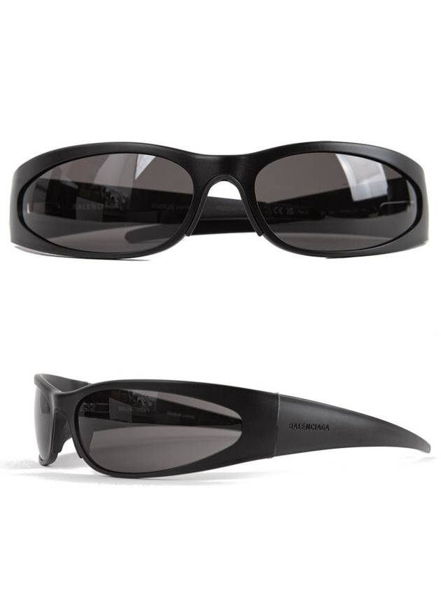Luxury Balenciaga Reverse Xpander 2.0 Rectangle Sunglasses Black