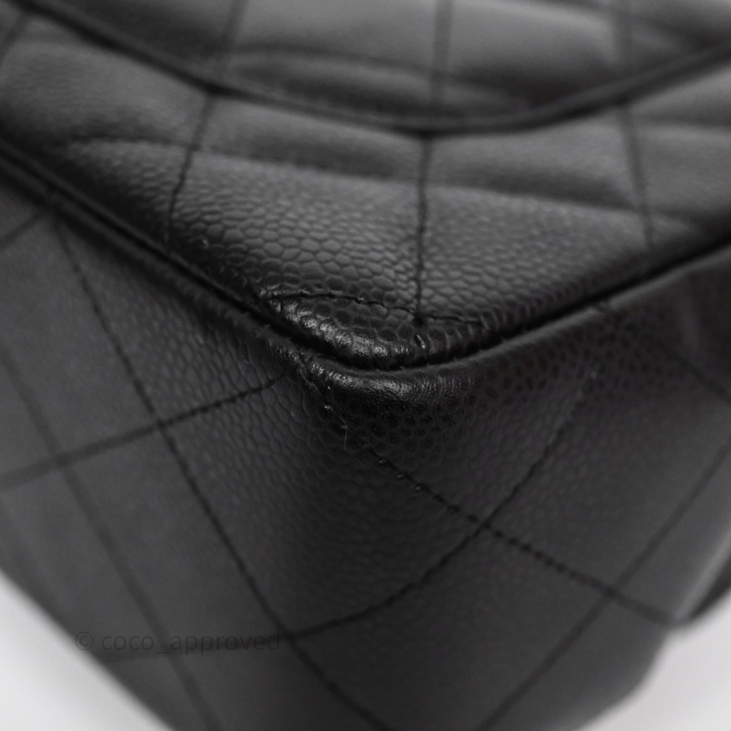 Chanel Jumbo Single Flap Black Caviar Gold Hardware⁣⁣