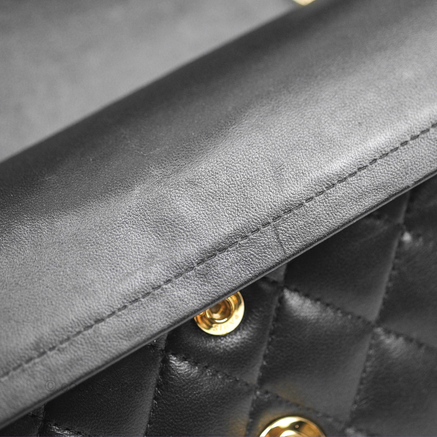 Chanel Small Classic Flap Quilted Black Lambskin Gold Hardware