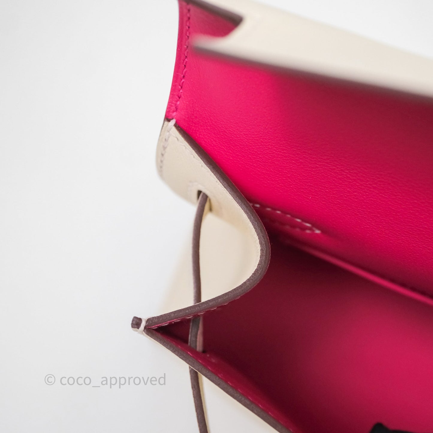 Hermès Kelly Pochette Nata Swift Pink Special Order Gold Hardware