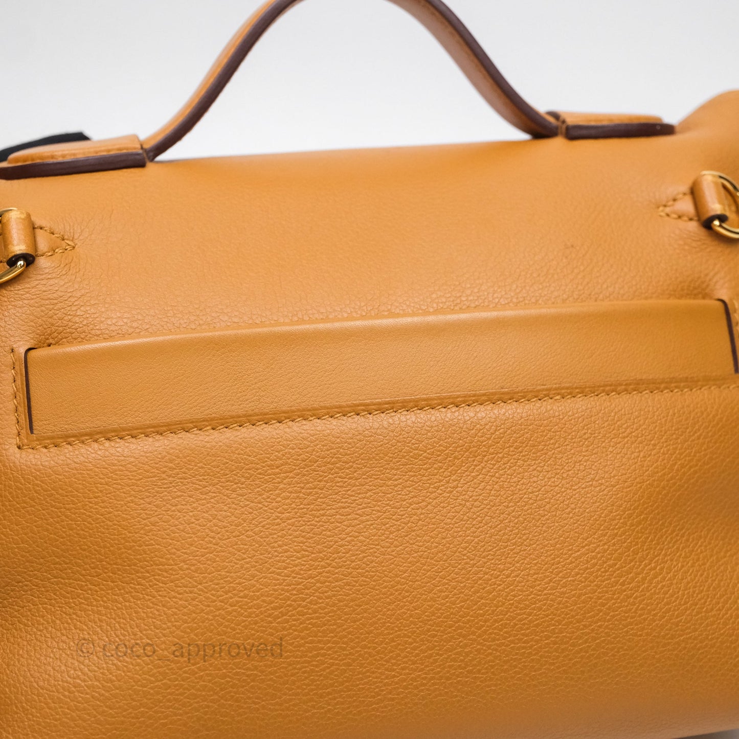 Hermès 24/24 21 Mini Caramel/Sesame/Rouge Sellier Gold Hardware