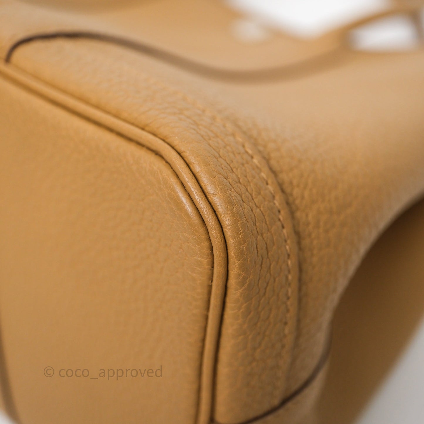 Hermès Garden Party 30 Biscuit 4B Veau Negonda Palladium Hardware