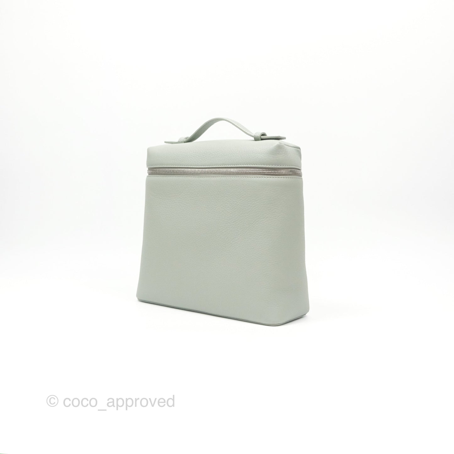 Loro Piana Extra Pocket Backpack L23.5 Eucalyptus Silver Hardware