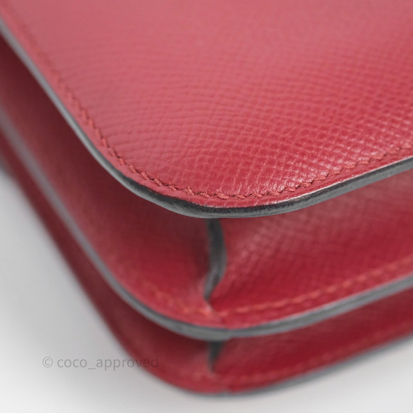 Hermès Constance Mini 18cm Rouge Grenat K1 Epsom Gold Hardware